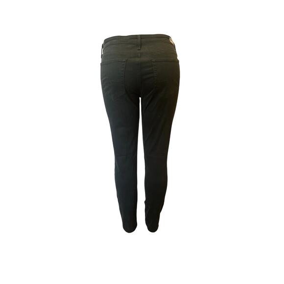AG The Prima Mid-Rise Cigarette Pants Women’s 30R Forest Green Stretch Velvet - Picture 2 of 15